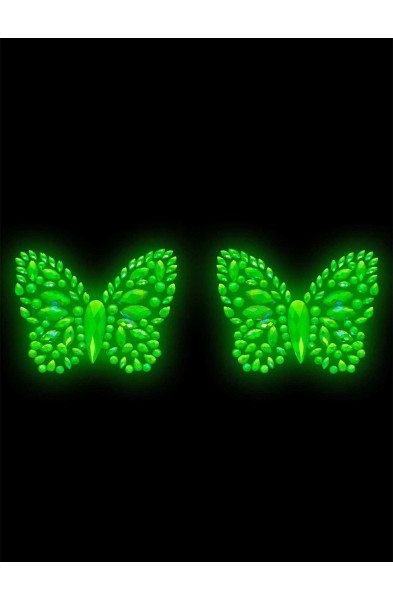 Chrysalis Sticker Nipple Pasties - Glow in the  Dark