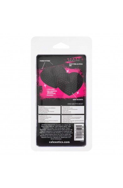 Radiance Heart Pasties - Black