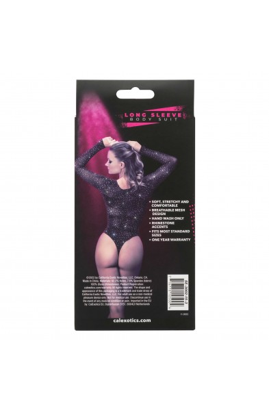 Radiance Long Sleeve Body Suit - One Size - Black