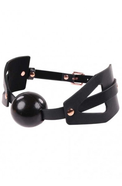 Brat Ball Gag - Black / Rose Gold