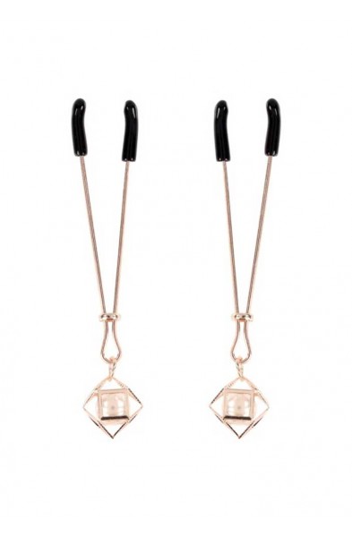 Brat Pearl Nipple Clips - Rose Gold