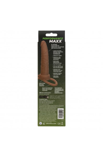 Performance Maxx Rechargeable Dual Penetrator -  Brown