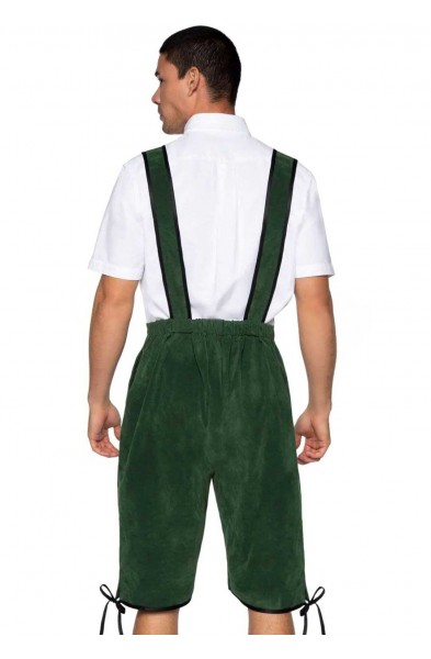 Men's Beerfest Lederhosen Oktoberfest Costume -  X-Large - Green