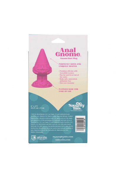 Naughty Bits Anal Gnome Gnome Butt Plug - Pink
