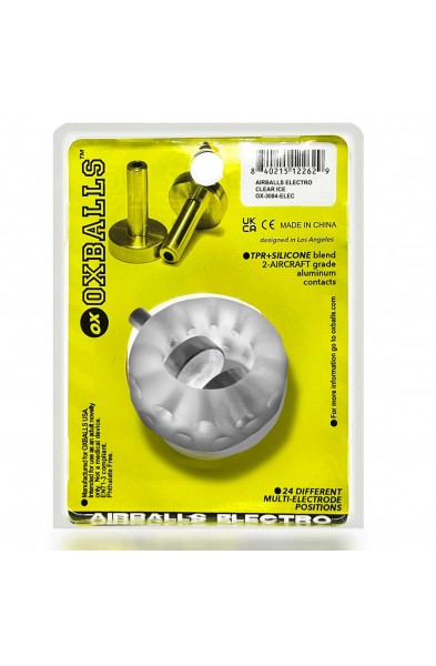 Airballs Electro Air-Lite Ballstretcher With Two   4mm Electro Contact - Clear Ice