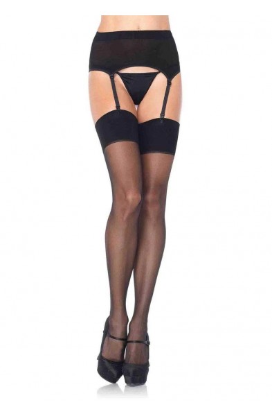 Zara Garter Belt and Stocking - One Size - Black