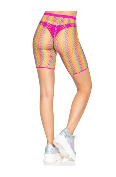 Ombre Rainbow Biker Shorts - One Size - Rainbow