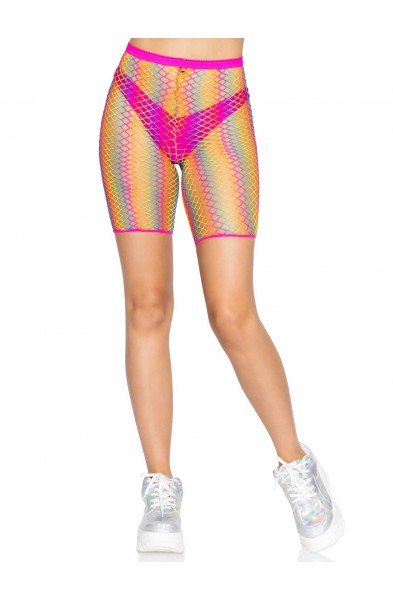 Ombre Rainbow Biker Shorts - One Size - Rainbow