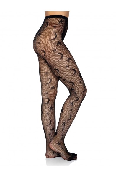 Celestial Net Tights - One Size - Black