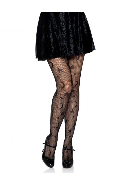 Celestial Net Tights - One Size - Black