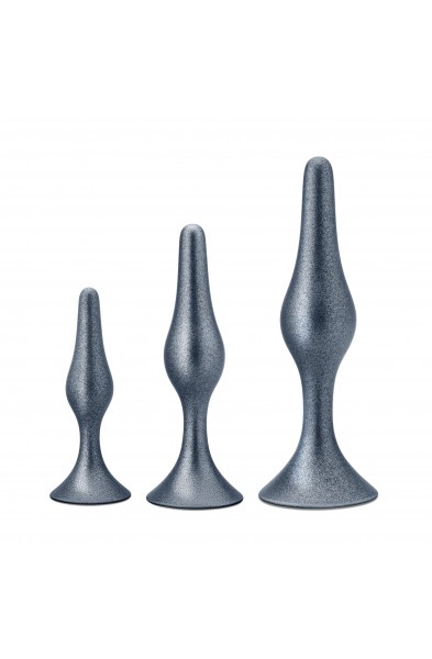 Anal Adventures Matrix - Genesis Plug Kit -  Stellar Silver