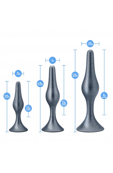 Anal Adventures Matrix - Genesis Plug Kit -  Stellar Silver