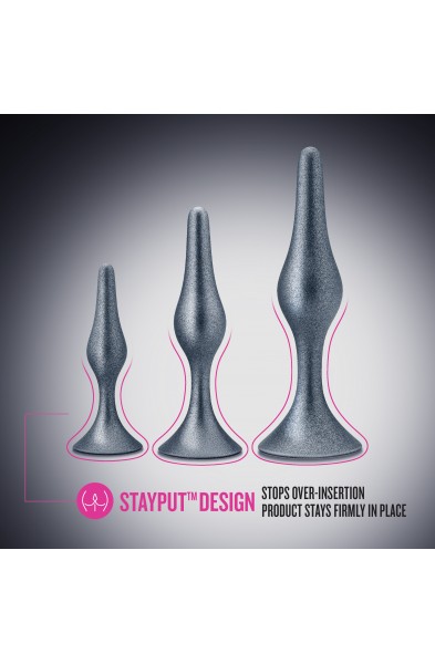 Anal Adventures Matrix - Genesis Plug Kit -  Stellar Silver