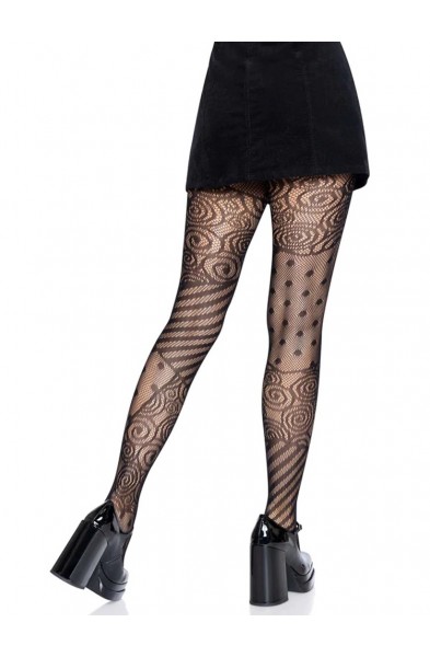 Doll Net Tights - One Size - Black
