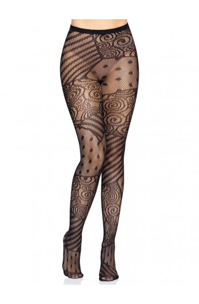 Doll Net Tights - One Size - Black