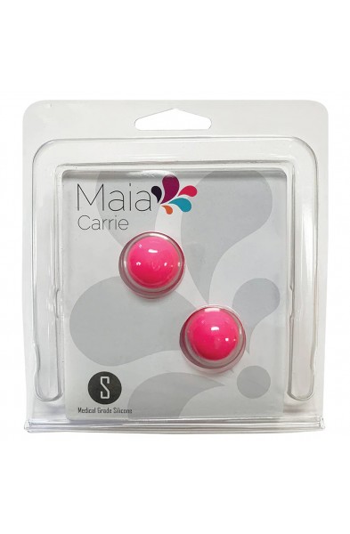 Carrie Silicone Kegel Balls - Neon Pink