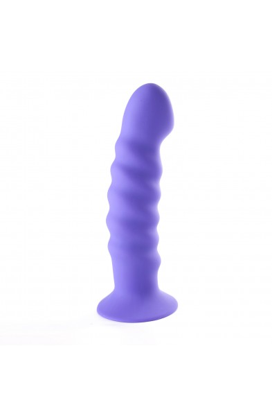 Kendall Silicone Dong Swirled Satin Finish - Neon  Purple