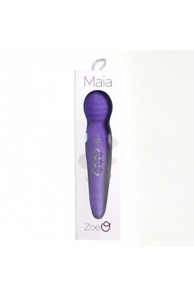 Zoe Twisty Dual Vibrating Pleasure Wand - Purple