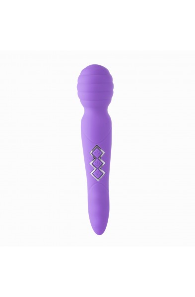 Zoe Twisty Dual Vibrating Pleasure Wand - Purple