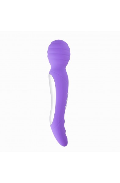 Zoe Twisty Dual Vibrating Pleasure Wand - Purple