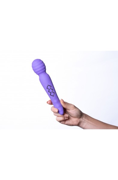 Zoe Twisty Dual Vibrating Pleasure Wand - Purple