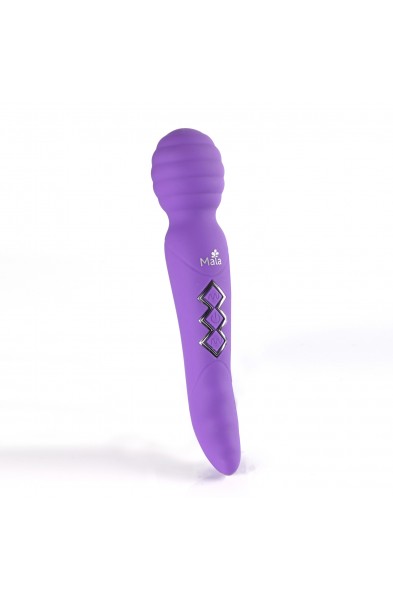 Zoe Twisty Dual Vibrating Pleasure Wand - Purple