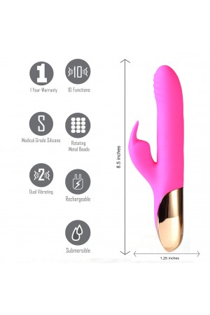Dream 10/4 Function Rabbit Vibrator - Pink