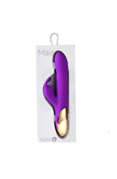 Karlin USB Rechargeable 10-Function Rabbit Vibrator - Purple
