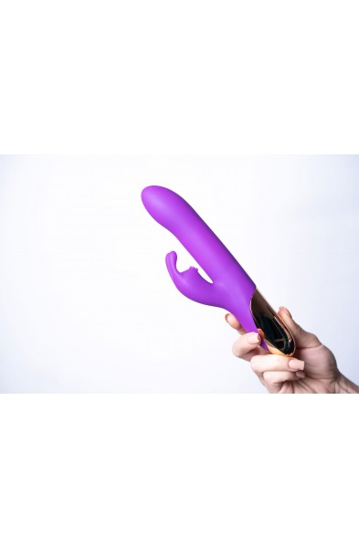 Karlin USB Rechargeable 10-Function Rabbit Vibrator - Purple