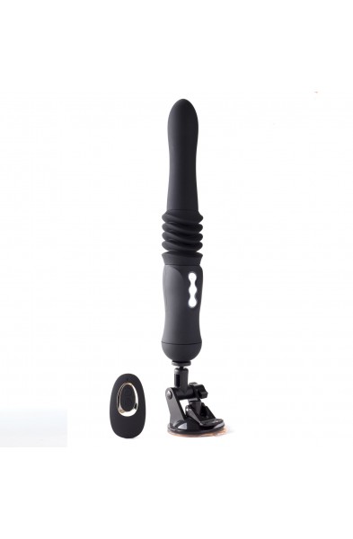 Max Silicone Thrusting Portable Love Machine -  Black