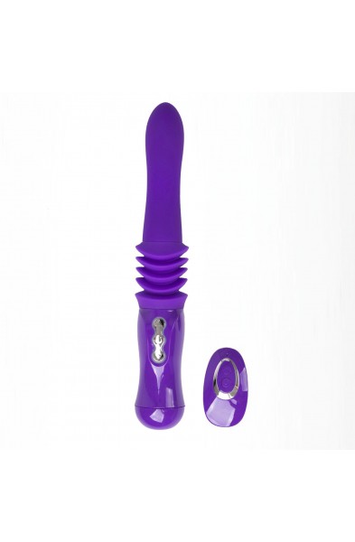 Monroe USB Rechargeable Silicone Thrusting  Portable Love Machine - Purple
