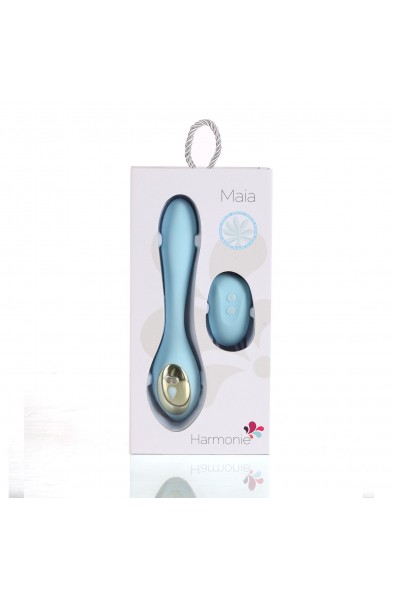 Harmonie Rechargeable Remote Silicone Bendable  Vibrator - Teal