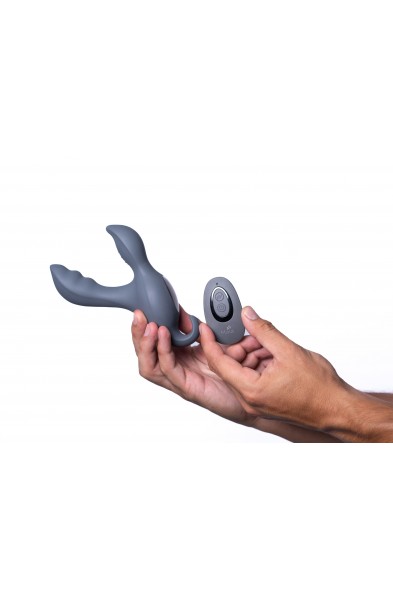 Apollo 15-Function Remote Control Prostate  Massager - Grey