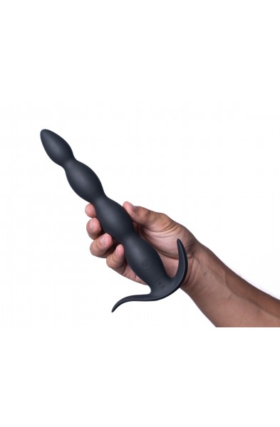 Mason Remote Control Silicone Butt Plug - Black