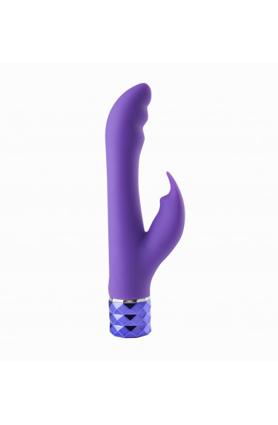 Hailey 10-Function Vibrating Rechargeable Dual  Vibe - Purple