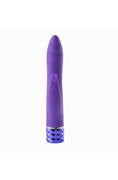 Hailey 10-Function Vibrating Rechargeable Dual  Vibe - Purple