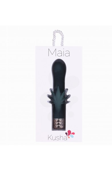 Kusha 420 Series Crystal Gems G-Spot Vibrator -  Green