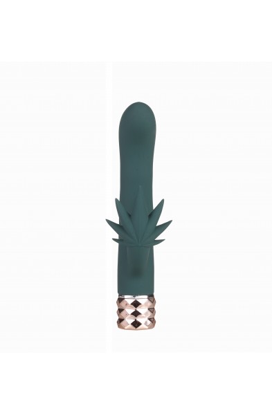 Kusha 420 Series Crystal Gems G-Spot Vibrator -  Green