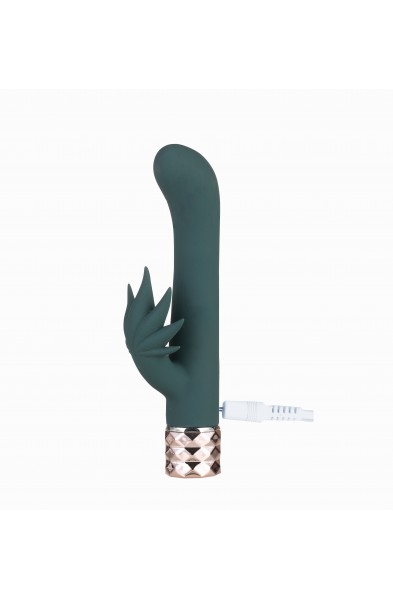 Kusha 420 Series Crystal Gems G-Spot Vibrator -  Green