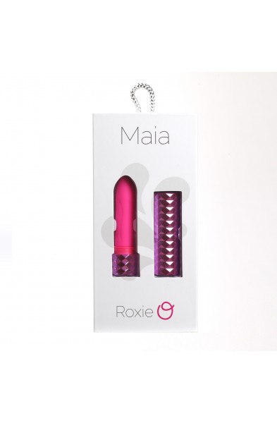 Roxie Crystal Gem Lipstick Bullet Vibrator - Pink