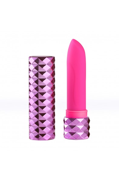Roxie Crystal Gem Lipstick Bullet Vibrator - Pink