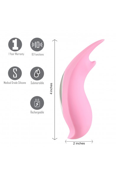 Sera Clitoral Lay-on Bullet Vibrator - Pink