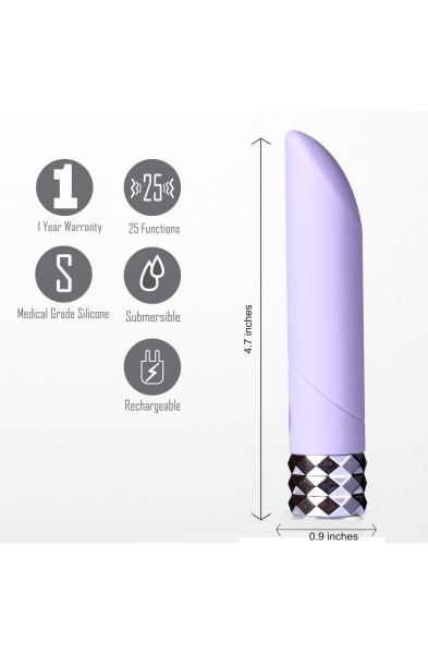 Angel Crystal Gems Bullet - Purple