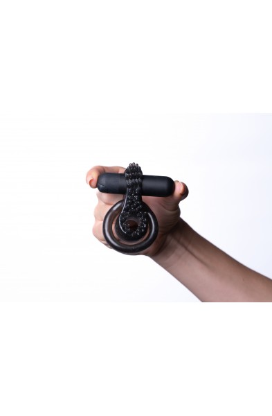 Jagger Vibrating Erection Enhancer Ring - Black