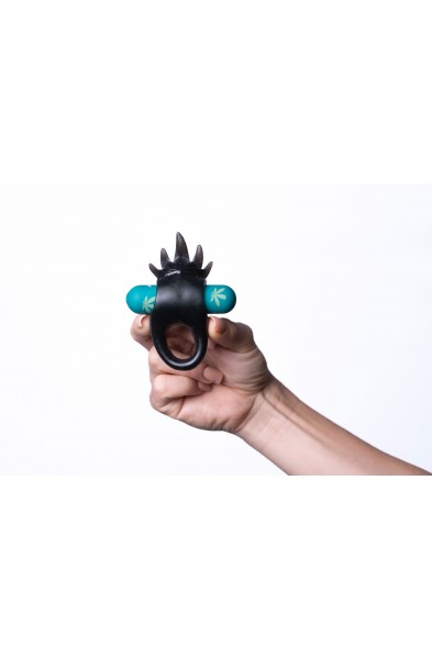 Ziggy Pot Leaf USB Rechargeable Vibrating Erection Enhancer Ring - 420 Series