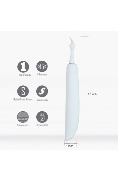 Oceana 15-Function Sonic USB Rechargeable Vibrator