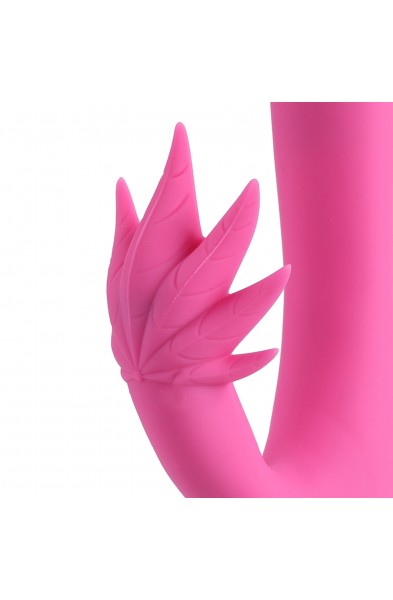 Maui 420 Series - Dual Motor G-Spot Pot Leaf - Rechargeable Vibrator - Pink