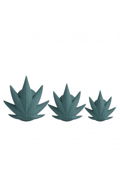 Doobies Pot Leaf Anal Trainer Silicone Set - Green