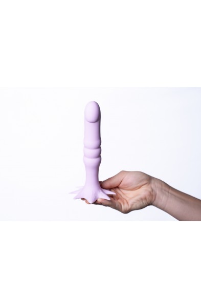 Dazey Cannabis Leaf Dong Purple 420 Series -  Pastel Purple