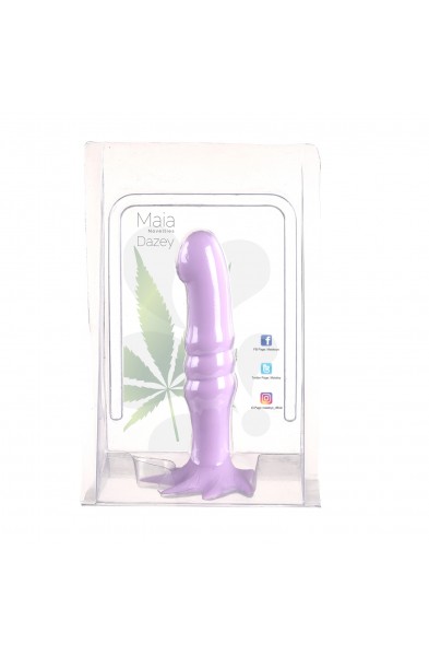 Dazey Cannabis Leaf Dong Purple 420 Series -  Pastel Purple